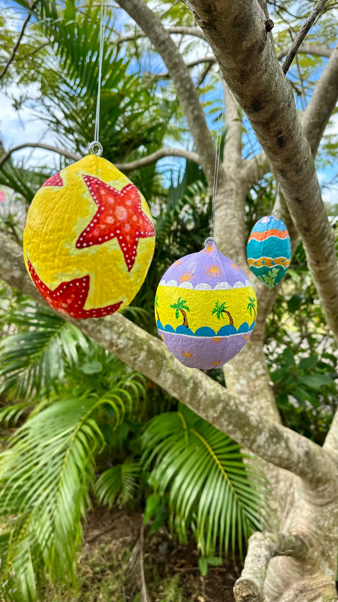 Paint Easter "Egg" Ornaments (Coconuts)! Thur. 3/13/25, 2pm