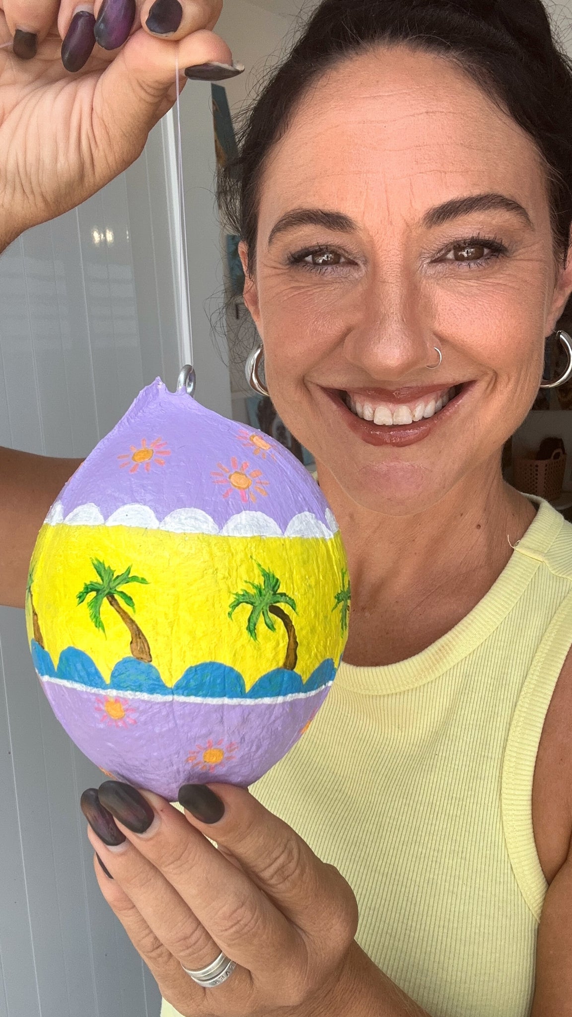 Paint Easter "Egg" Ornaments (Coconuts)! Thur. 3/13/25, 2pm