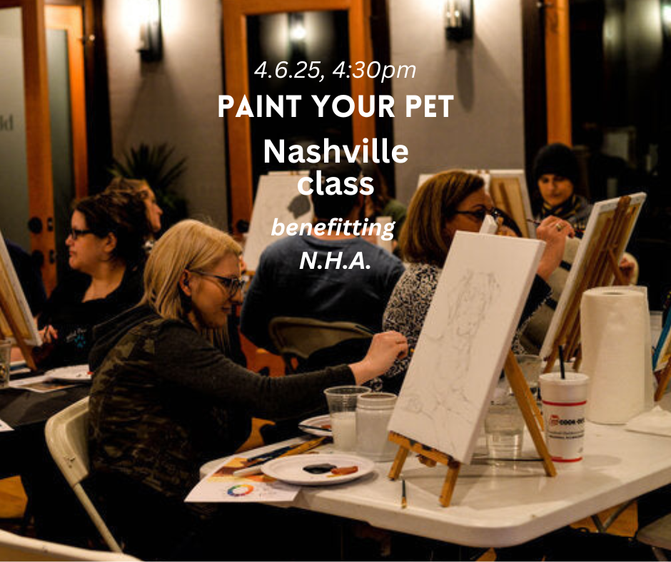 Paint Your Pet's Portrait, Sun., 4/6/25 benefiting N.H.A., 4:30pm