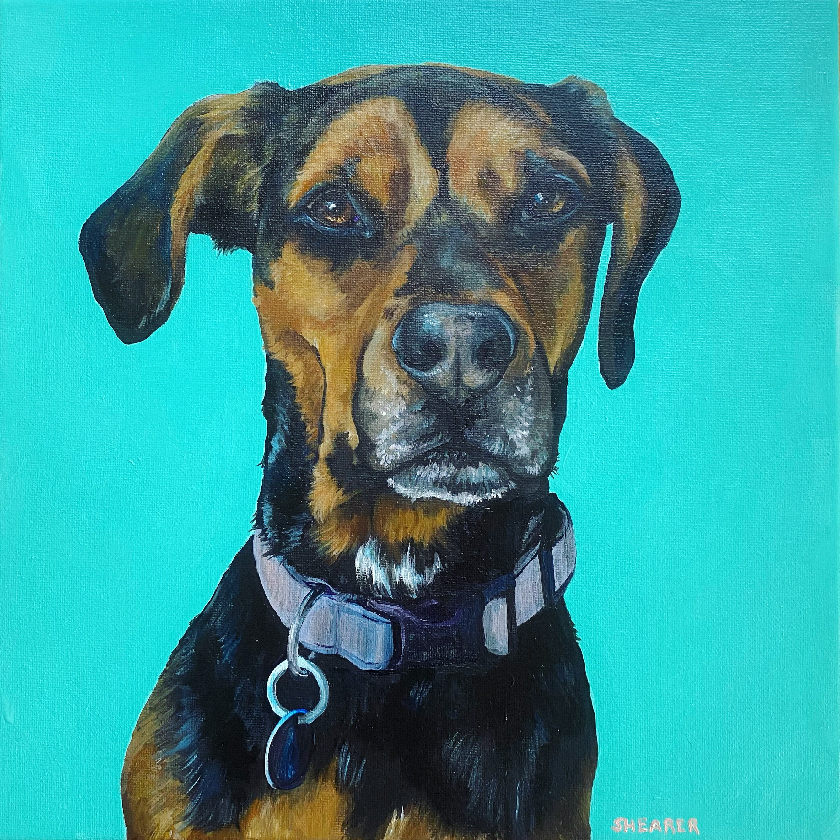 Pet Portraits, Hand-Painted 2024 in Acrylics From Your Photos, Price Based On Size